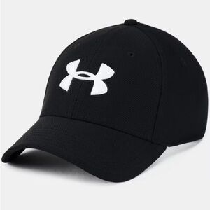 Under Armour Black and White Structured Baseball Hat